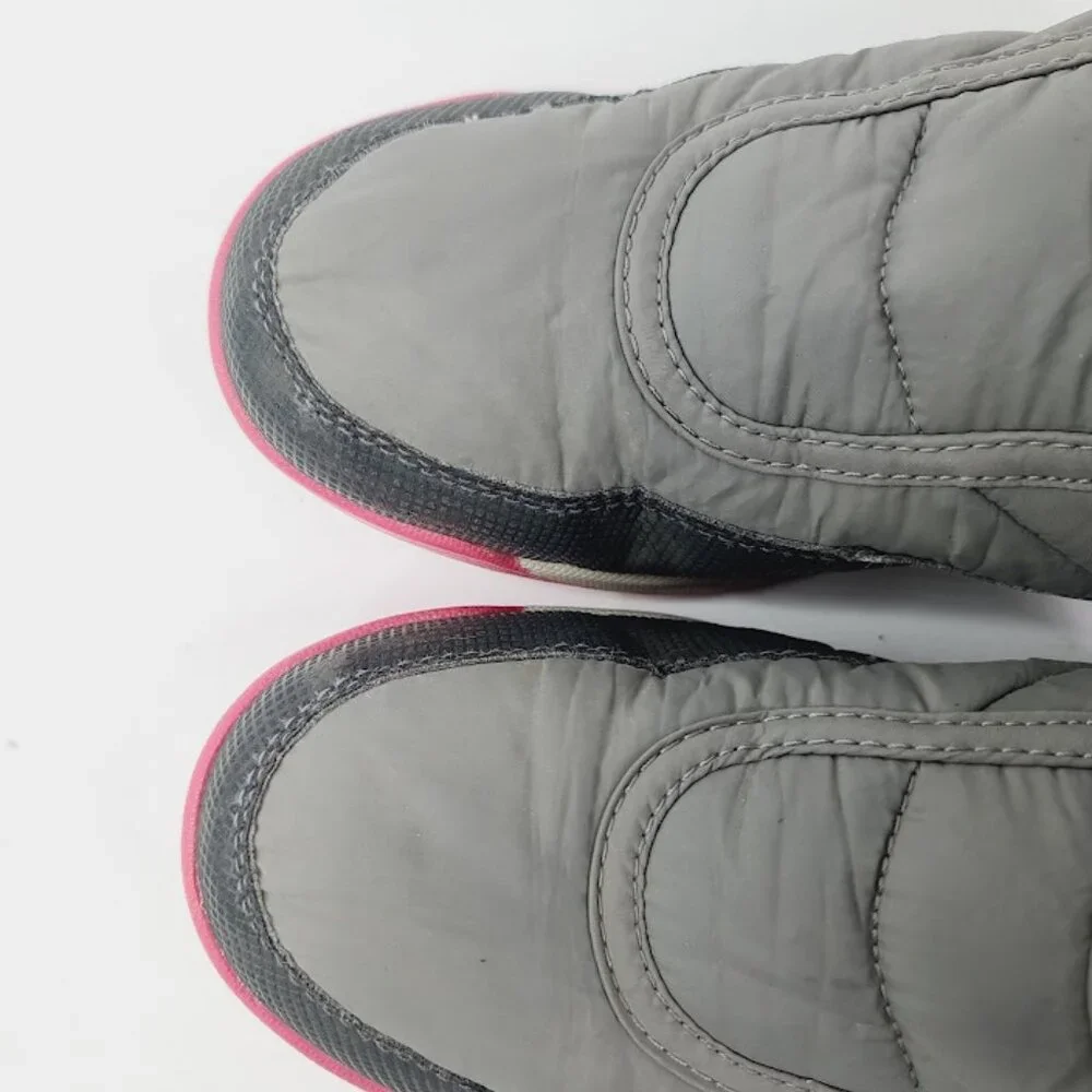 Sorel Girl's Gray‎ Pink Whitney II NY3873-052 Mid-Calf Winter Snow Boot Size 6